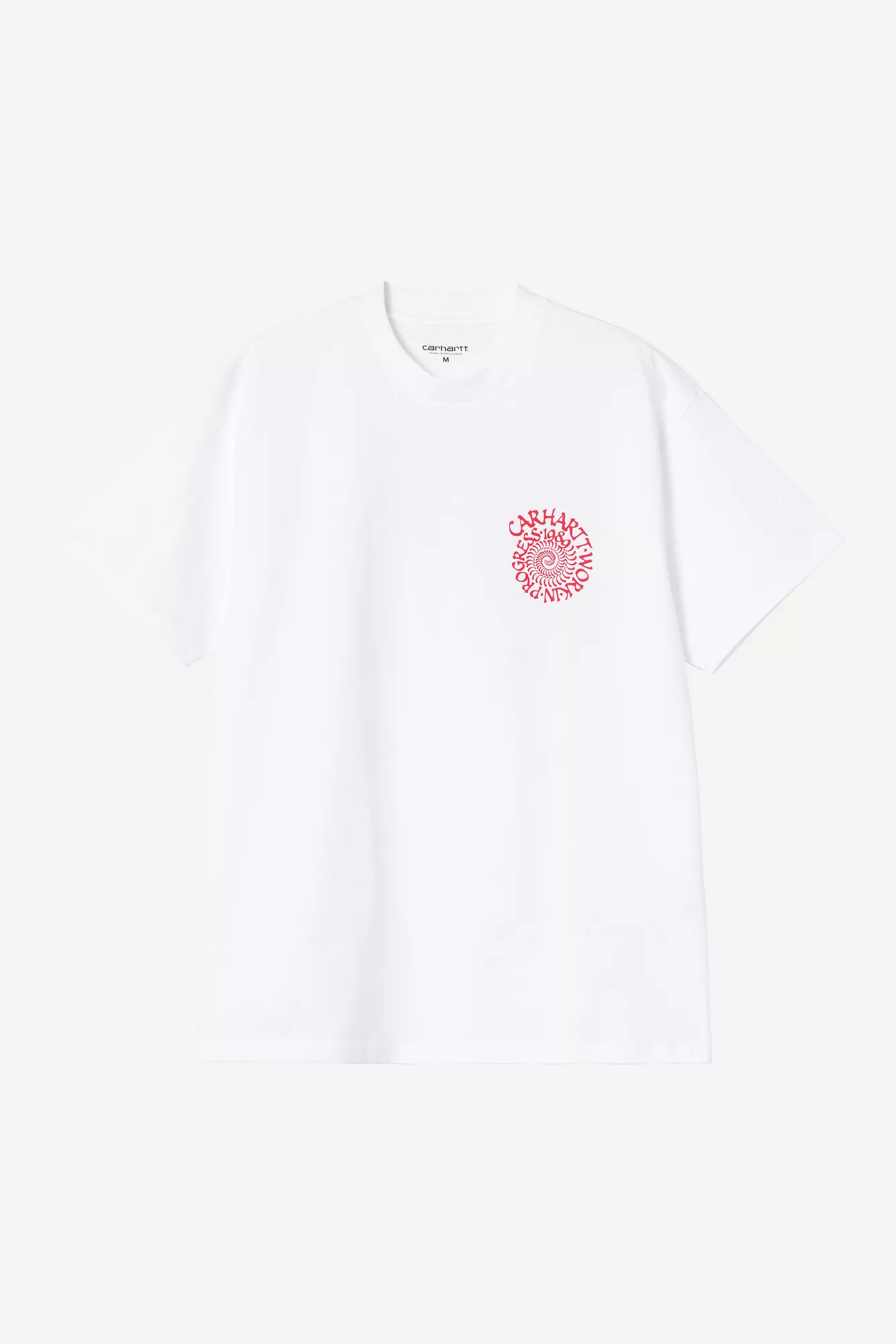 CARHARTT-S/S SPIRALS T-SHIRT WHITE - Tôpette Skateboards & Lifestyle